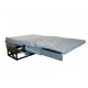 Seat/bed bench, one side armrest, 3-point seat belts, bed: 1870 x 1000 mm