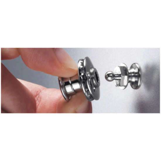 LOXX buttons, 2 pieces, safety snap fasteners