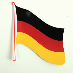 Flag stickers Germany, 2-pack, 145 x 125 mm