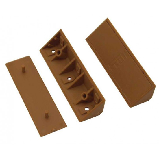 Universal corner connector with cover caps