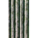 Fluffy curtain 56x185 Grey/Dark Green/White