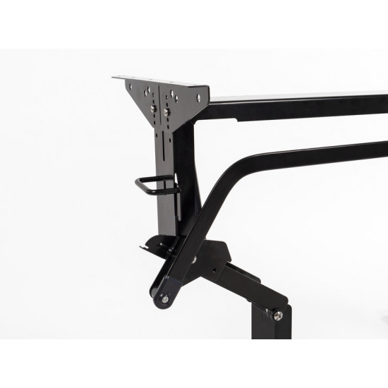 Lifting table frame with folding mechanism - height adjustable
