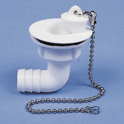 Water drain fitting 90° hose 3/4", drain opening 23 mm, type B
