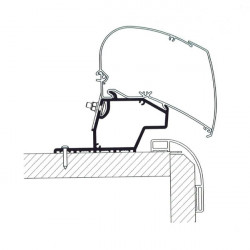 Awning adapter for awning widths of 350 - 400 cm