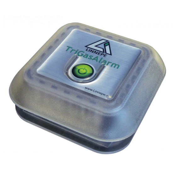 TriGas gas warning device for anesthetic gases with siren