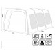 Outdoor Revolution Movelite 4 Low bus awning - mounting height 180-210cm, W310xD495cm