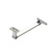 Folding table leg, foldable at the top with foot