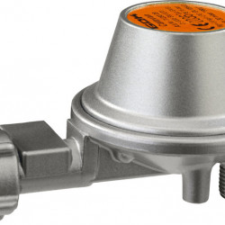 Gas regulator - 50 mbar - 90° angled