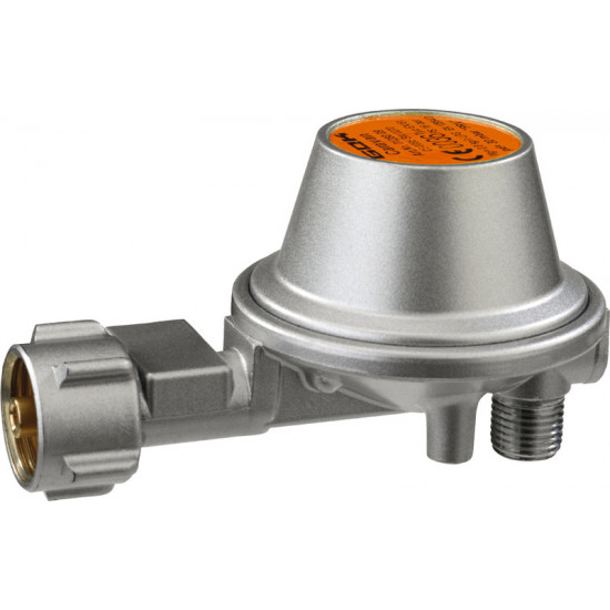 Gas regulator - 50 mbar - 90° angled