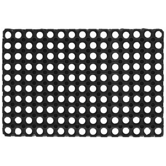 RUBBER FLOOR MAT - ROBUST & WEATHERPROOF - 60 x 40cm