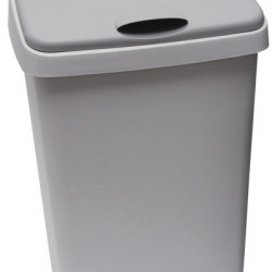 25L hinged lid bucket, grey