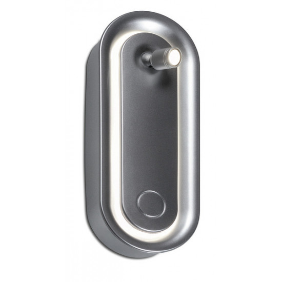 LED reading lamp with mini spotlight