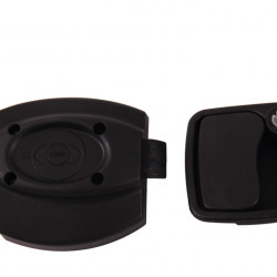 Euro garage lock black without cylinder and key /25mm/