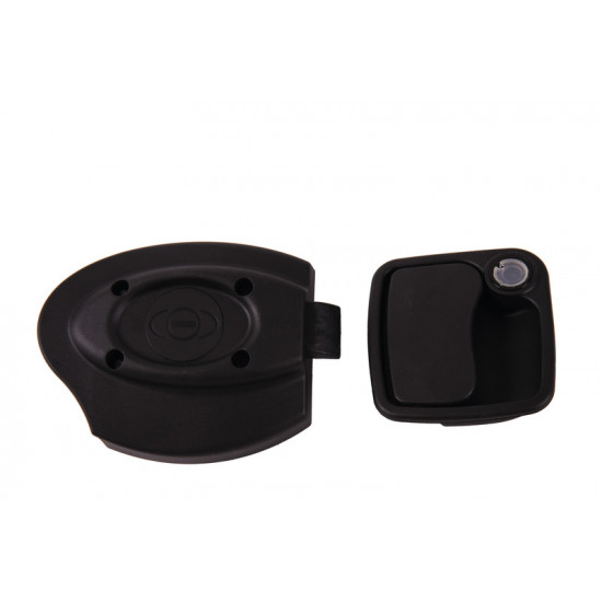 Euro garage lock black without cylinder and key /25mm/