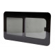 W800x H450 mm Universal real glass sliding window