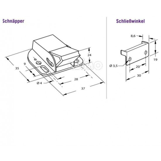 Plastic catches - latches