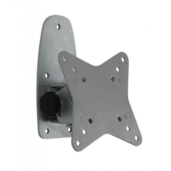 TV wall mount, silver, tiltable/adjustable