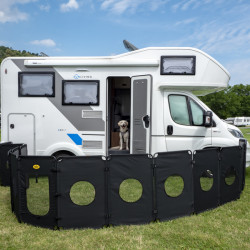 Foldable dog enclosure