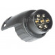 Carbest short adapter 7-pin trailer socket to 13-pin plug