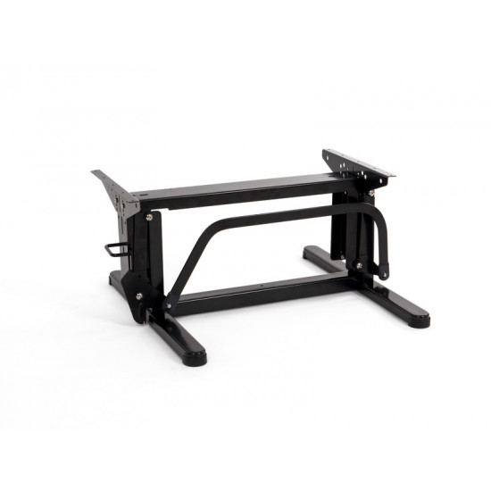 Lifting table frame with folding mechanism - height adjustable