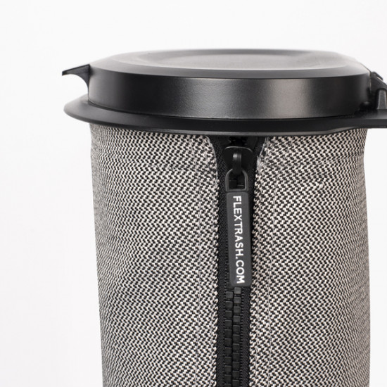 Flextrash waste bin, 3 liters, grey