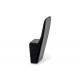 Single clothes hook, metal - black - square - non-folding