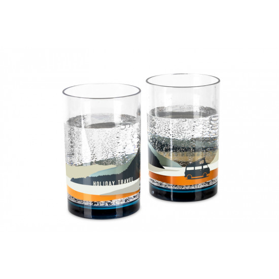 HOLIDAY TRAVEL SPIRIT SAN glass set, 2-piece.