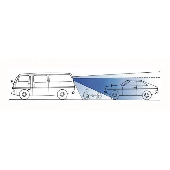 Wide-angle lens for better rear view - 15 x 20 cm