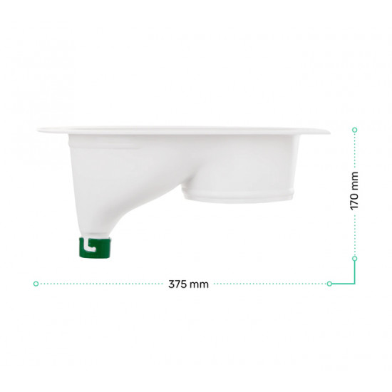 Compostable toilet insert - White