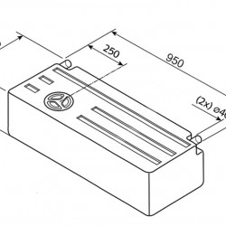 Universal water tank EV1802 - 89 l