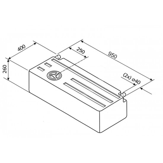 Universal water tank EV1802 - 89 l