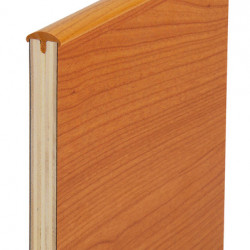 T-shaped half-round edge banding - 17 mm - Cherry decor - Two lengths