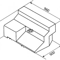 Water tank 80 l - Fiat Ducato and identical models, model years 1994-2006 - EV 1711