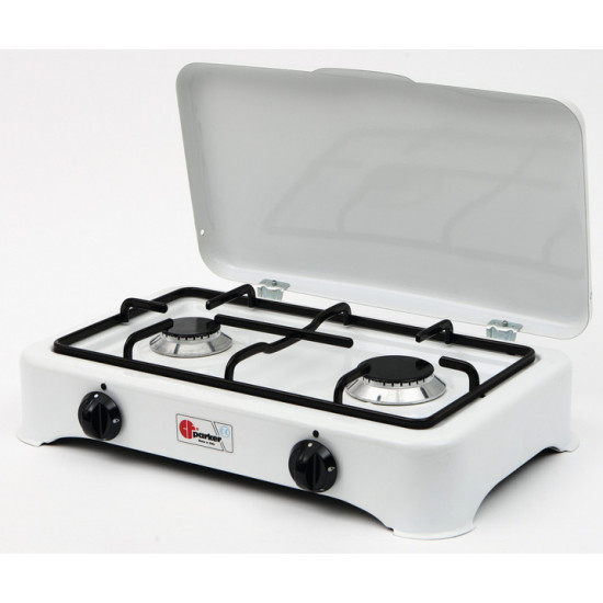Parker 2-burner gas stove with flame failure device