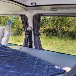 VW T6/5 KR Curtain Set Grey - Translucent