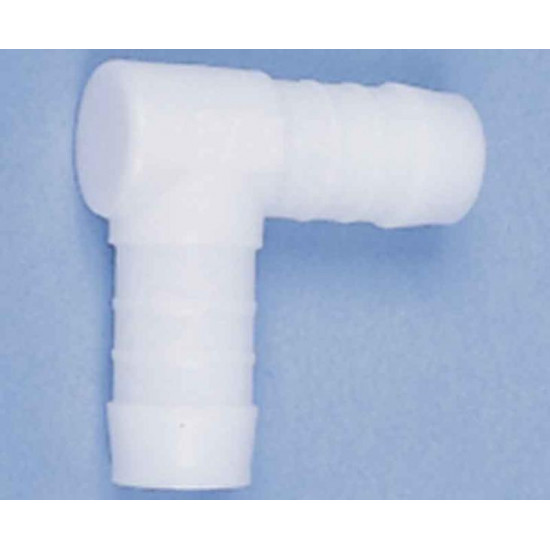 L-shaped hose connector, 25 mm, 2 pieces