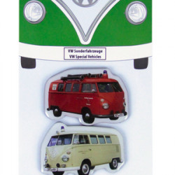 VW Collection T1 Bulli Bus Magnet Set of 3 - Special Vehicles