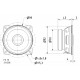 Protective grille for speakers D:11.6cm