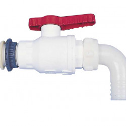 1" plastic flow-through tap, loose