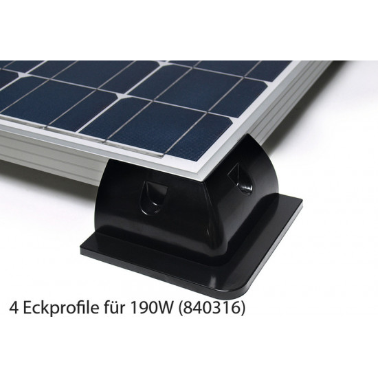 Fullblack solar panel complete sets - 100 to 190 W