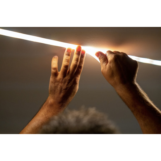 Aluminum profile for LED strips - flat - length 1.5 m