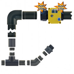 Pipe connector 40/32mm straight with 1¼" external thread