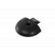 Lashing rail end piece - Round - Black