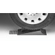 Caravan wheel chock, 3-piece