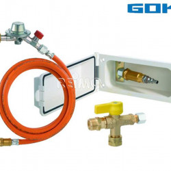 Gas supply valve set