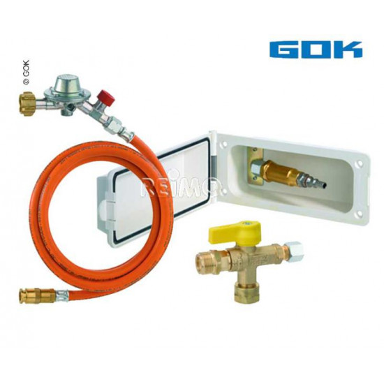 Gas supply valve set
