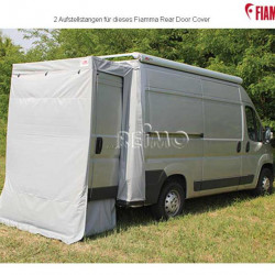 Support poles for sun canopy rear door cover, 2 pieces