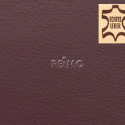 Automotive leather, burgundy, whole hide, price per m²
