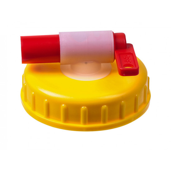 Screw cap for water canisters DIN 96 with tap