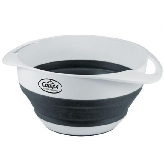 Silicone bowl and sieve - White / Grey